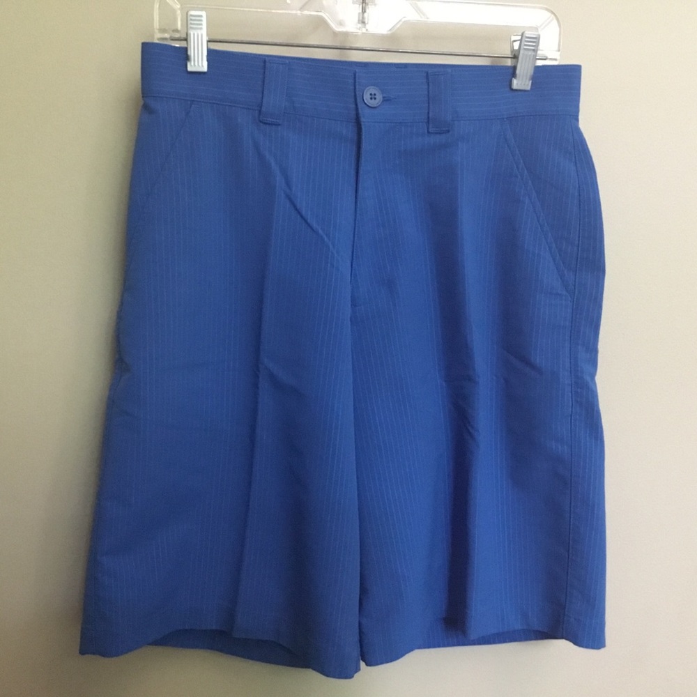 3/$15 UNDER ARMOUR royal blue stripe 11" golf shorts 30